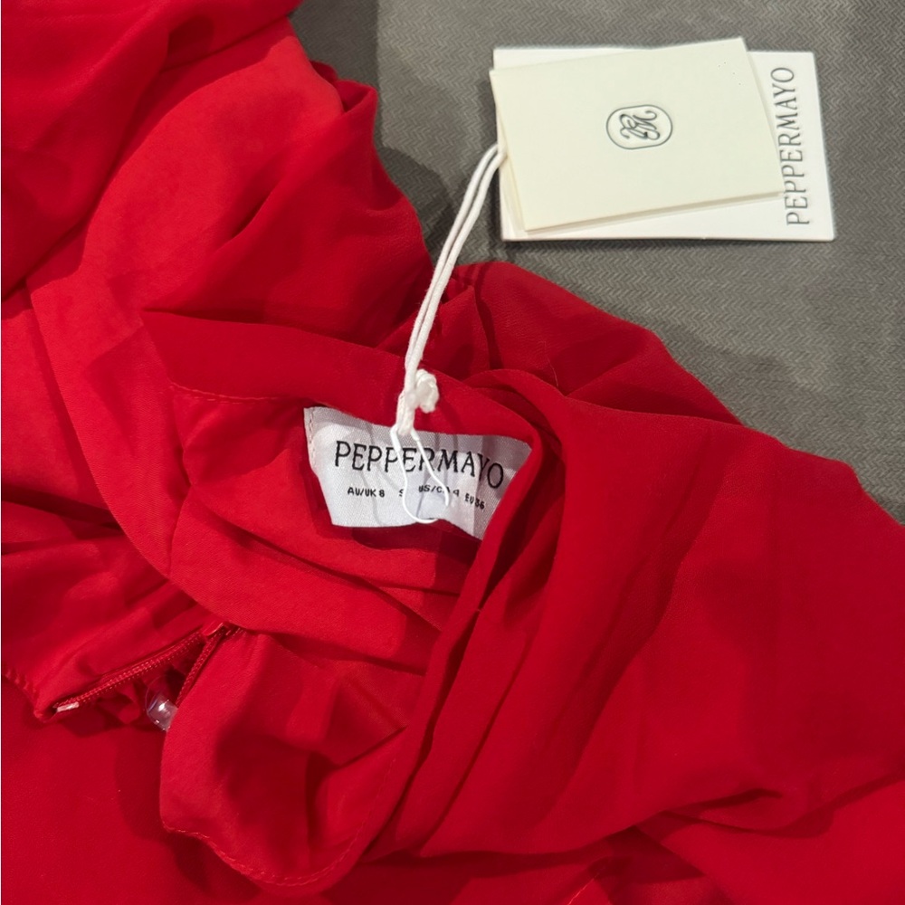 Peppermayo Elysia Chiffon Mini Dress NWT S/US4 - Picture 5 of 5